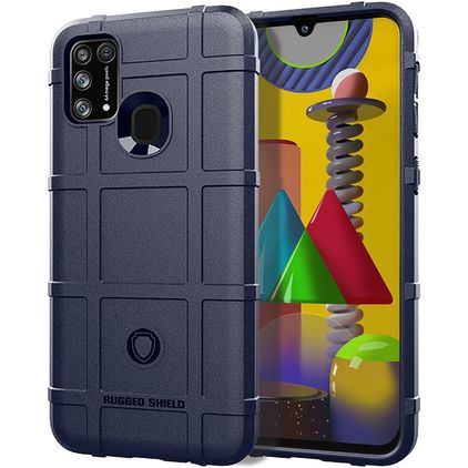 Mobigear Rugged Shield Xiaomi Redmi 9C Hoesje Flexibel TPU Backcover Shockproof - Blauw