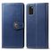 Mobigear Snap Button Samsung Galaxy A41 Hoesje Bookcase Portemonnee - Blauw