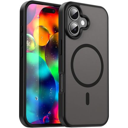 Mobigear Shockproof iPhone 17 MagSafe Hoesje Hardcase Backcover - Zwart