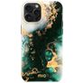 MIO iPhone 15 Pro Max MagSafe Hoesje Hardcase Backcover - Green Marble