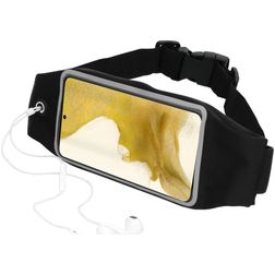 Mobiparts Comfort Fit Belt Telefoonhouder Hardlopen Samsung Galaxy S22 Sport Hoesje Neopreen Heuptas - Zwart