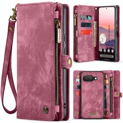 CaseMe 008 Google Pixel 9a Hoesje Uitneembare 2in1 Bookcase Portemonnee - Rood