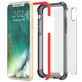 Mobigear Full Bumper iPhone XS Hoesje Hardcase Backcover Shockproof - Transparant / Rood