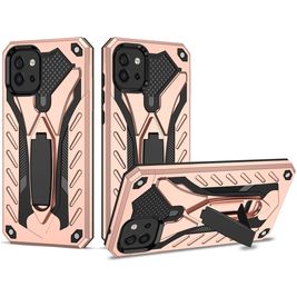 Mobigear Armor Stand Samsung Galaxy A03 Hoesje Hardcase Backcover Shockproof met Standaard - Roségoud