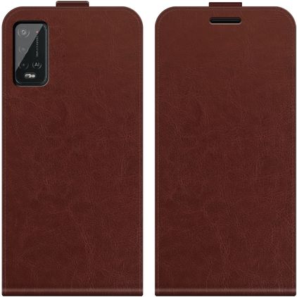 Mobigear Wiko Power U20 Hoesje Flipcase - Bruin