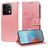 Mobigear Flowers POCO X6 Hoesje Bookcase Portemonnee - Roségoud