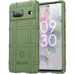 Mobigear Rugged Shield Google Pixel 7 Hoesje Flexibel TPU Backcover Shockproof - Groen
