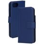 Mobiparts iPhone 16e Hoesje Echt Leer Bookcase Portemonnee - Blauw