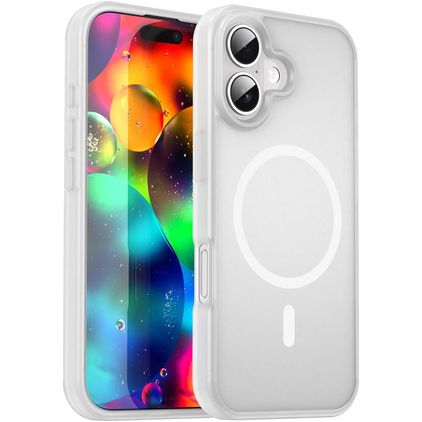 Mobigear Shockproof iPhone 17 MagSafe Hoesje Hardcase Backcover - Matte White