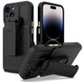 Mobigear Explorer iPhone 14 Pro Max Hoesje Hardcase Backcover Shockproof met Standaard - Zwart