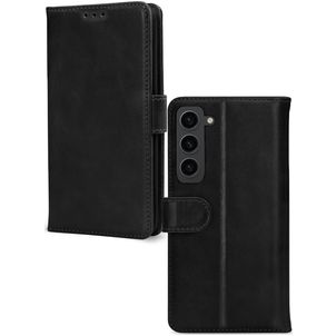 Mobilize Wallet Samsung Galaxy S23 Hoesje Echt Leer Bookcase Portemonnee - Zwart