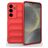 Mobigear Bumpy Samsung Galaxy S25 Hoesje Flexibel TPU Backcover - Rood