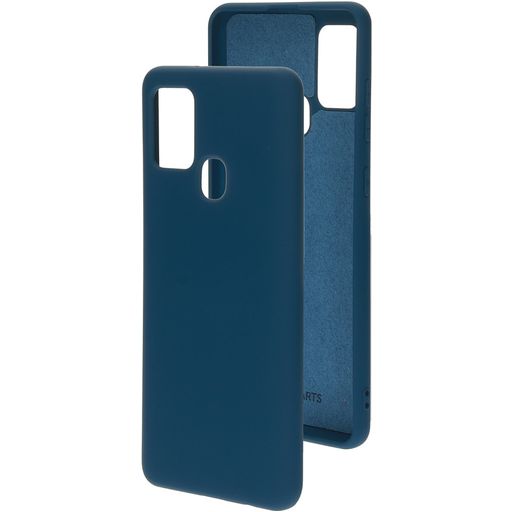 Mobiparts Samsung Galaxy A21s Siliconen Hoesje Backcover - Blueberry Blue