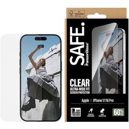 SAFE by PanzerGlass Ultra-Wide-Fit iPhone 16 Pro Glazen Screenprotector - Case Friendly + Installatieframe