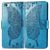 Mobigear Butterfly iPhone 7 Hoesje Bookcase Portemonnee - Blauw