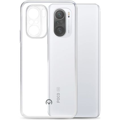 Mobilize Gelly Doorzichtig POCO F3 Hoesje Flexibel TPU Backcover - Transparant