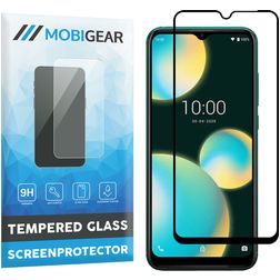 Mobigear Premium Wiko View 4 Lite Glazen Screenprotector - Case Friendly - Zwart
