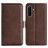Mobigear Slim Magnet Samsung Galaxy A36 Hoesje Bookcase Portemonnee - Bruin
