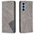 Mobigear Rhombus Slim Samsung Galaxy A54 Hoesje Bookcase - Grijs