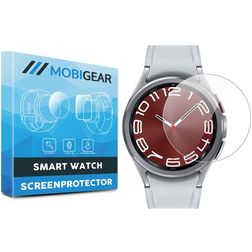 Mobigear Samsung Galaxy Watch 6 Classic - 43 mm Screenprotector Folie - Case Friendly - Zwart