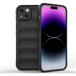 Mobigear Bumpy iPhone 15 Plus Hoesje Flexibel TPU Backcover - Zwart