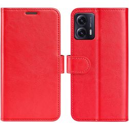 Mobigear Basic Motorola Moto G53 5G Hoesje Bookcase Portemonnee - Rood