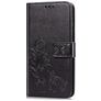 Mobigear Clover Huawei P40 Hoesje Bookcase Portemonnee - Zwart