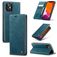 CaseMe 013 iPhone 12 Hoesje Bookcase Portemonnee - Blauw