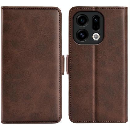 Mobigear Slim Magnet OPPO Find X9 Hoesje Bookcase Portemonnee - Bruin