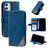 Mobigear Rhombus iPhone 12 Mini Hoesje Bookcase Portemonnee - Blauw