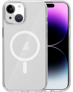 Mobigear Crystal Doorzichtig iPhone 15 MagSafe Hoesje Hardcase Backcover - Transparant