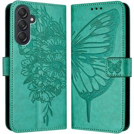 Mobigear Butterfly Samsung Galaxy M55 Hoesje Bookcase Portemonnee - Groen