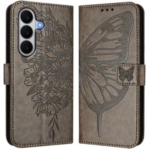 Mobigear Butterfly Samsung Galaxy A27 Hoesje Bookcase Portemonnee - Grijs