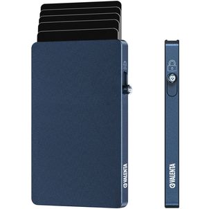Valenta Cardprotector Aluminium Pasjeshouder - 7 Pasjes - MagSafe Compatible - Blauw