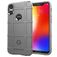 Mobigear Rugged Shield Motorola One Power Hoesje Flexibel TPU Backcover Shockproof - Grijs