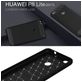 Mobigear Brushed Slim Huawei P8 Lite (2017) Hoesje Flexibel TPU Backcover - Zwart