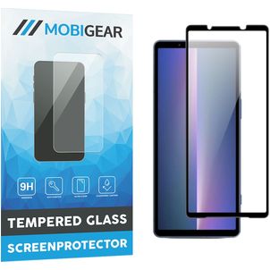 Mobigear Premium Sony Xperia 5 V Glazen Screenprotector - Case Friendly - Zwart