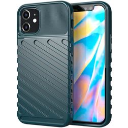 Mobigear Groove iPhone 12 Mini Hoesje Flexibel TPU Backcover - Groen