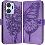 Mobigear Butterfly HONOR X7A Hoesje Bookcase Portemonnee - Paars