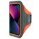 Mobiparts Comfort Fit Telefoonhouder Hardlopen iPhone 13 Mini Sport Hoesje Neopreen Sportarmband - Neon Orange