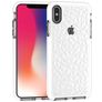 Mobigear Diamond iPhone XS Max Hoesje Hardcase Backcover - Wit / Transparant