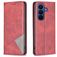 Mobigear Rhombus Slim Samsung Galaxy S26 Hoesje Bookcase - Rood