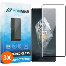 Mobigear Premium OnePlus 12R Glazen Screenprotector - Case Friendly (3-Pack)