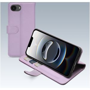 Mobilize Premium Gelly iPhone 16e Hoesje Bookcase Portemonnee - Paars