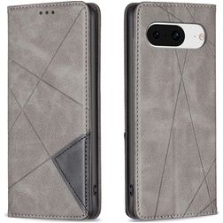 Mobigear Rhombus Slim Google Pixel 8 Hoesje Bookcase - Grijs