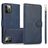 Mobigear Wallet iPhone 16 Pro Hoesje Uitneembare 2in1 Bookcase Portemonnee - Blauw