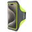 Mobiparts Comfort Fit Telefoonhouder Hardlopen iPhone 15 Pro Sport Hoesje Neopreen Sportarmband - Neon Green