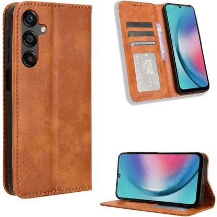Mobigear Sensation Samsung Galaxy M55 Hoesje Bookcase Portemonnee - Bruin