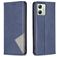 Mobigear Rhombus Slim Motorola Moto G54 Hoesje Bookcase - Blauw