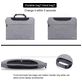 Haweel Oxford Laptop Aktetas 15 - 16 inch Laptoptas + Handvat - Grijs